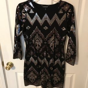 Express sequin dress